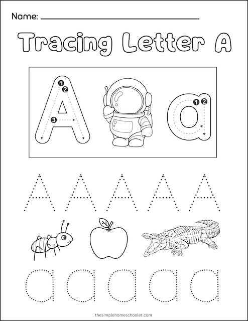 free traceable letter a free traceable letter a