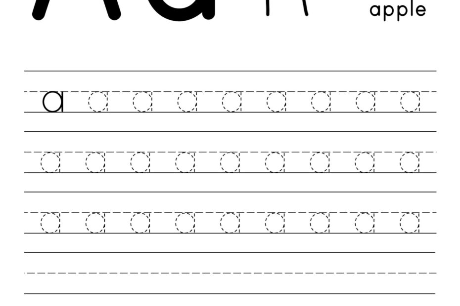 Free Tracing Letter Worksheet For Preschoolers Download Free Tracing