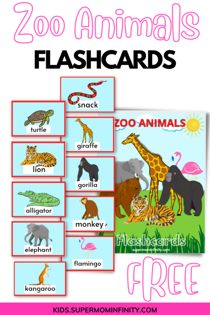 Free Zoo Animal Printable Flashcards For Kids SuperMomInfinity Free Zoo Animal Printable Flashcards For Kids SuperMomInfinity
