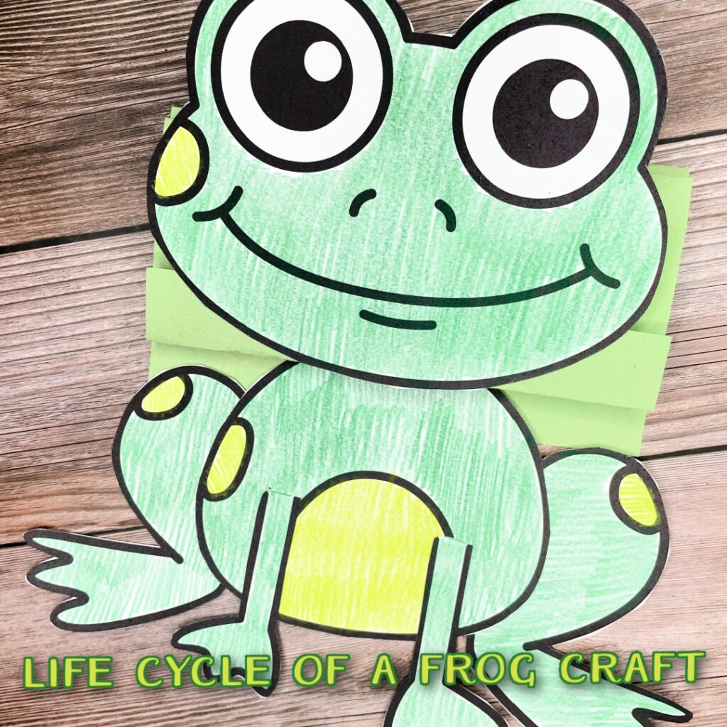 Frog Life Cycle Craft For Kids Free Template Frog Life Cycle Craft For Kids Free Template