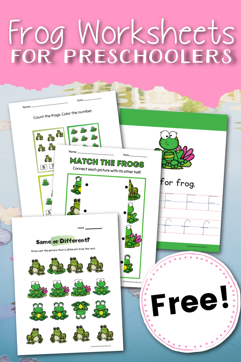 Frog Worksheets And Printables Frog Worksheets And Printables