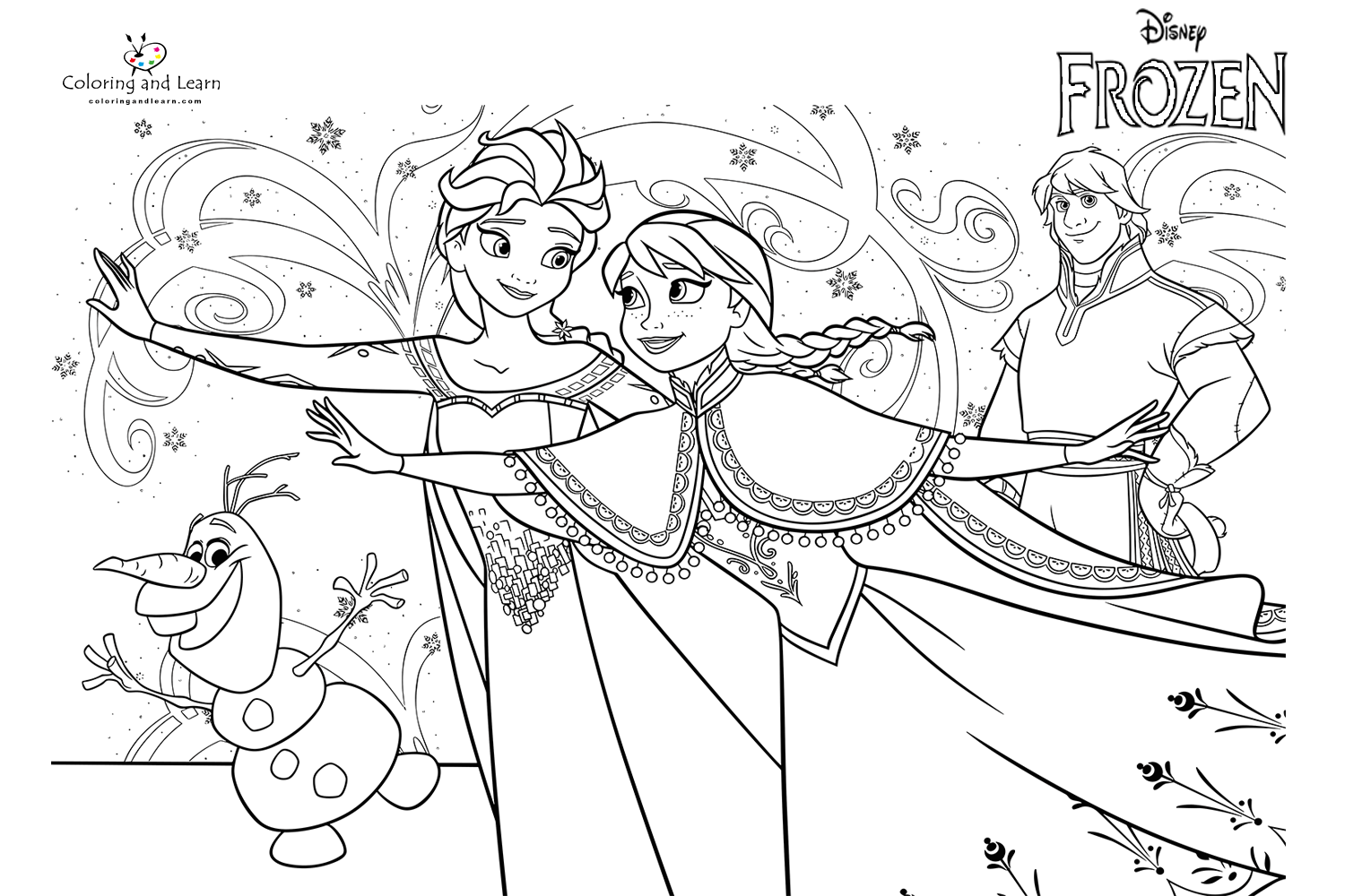 Frozen Coloring Pages Frozen Coloring Pages