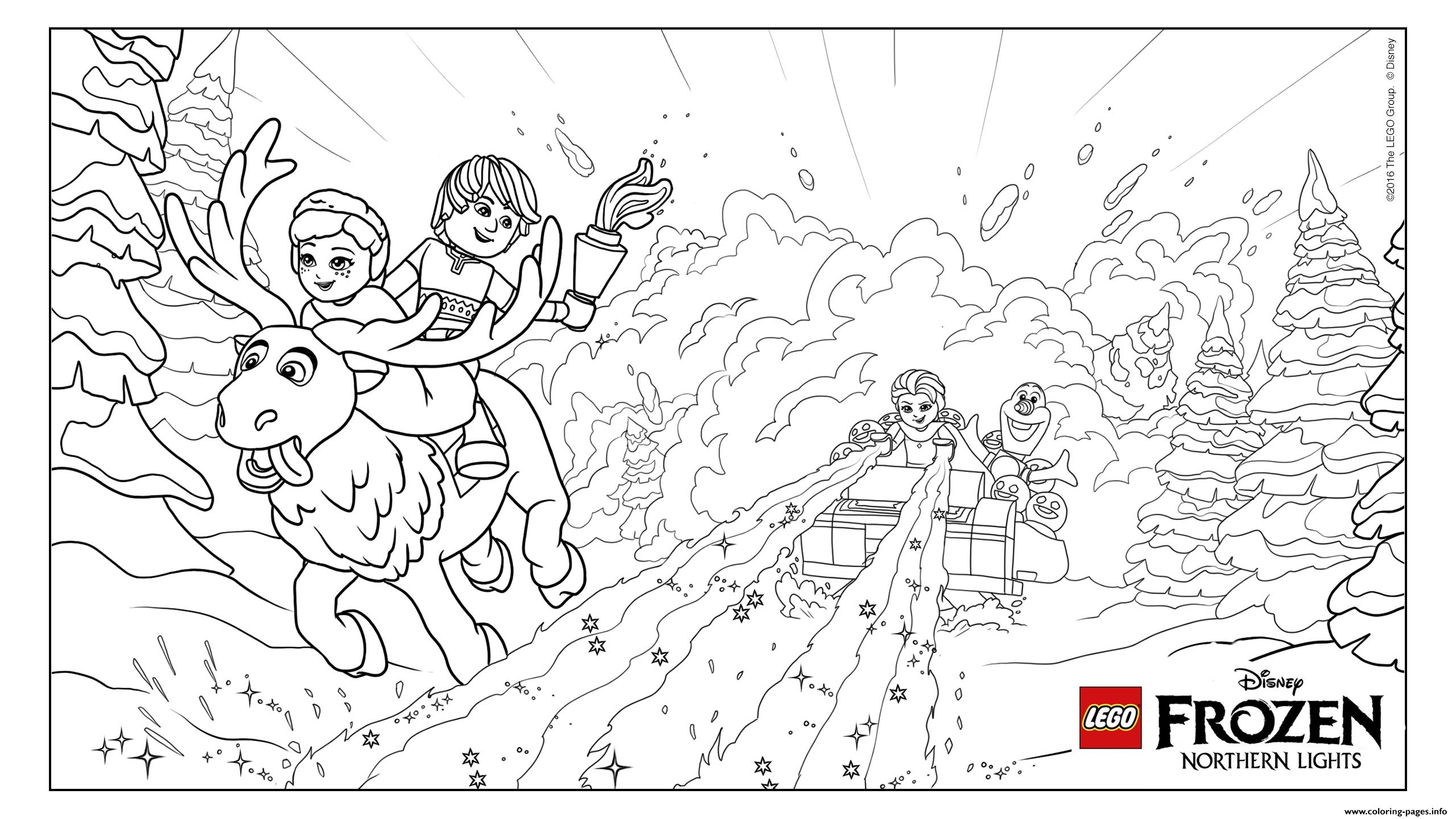 Frozen NL Avalanche Lego Disney Coloring Pages Printable Frozen NL Avalanche Lego Disney Coloring Pages Printable