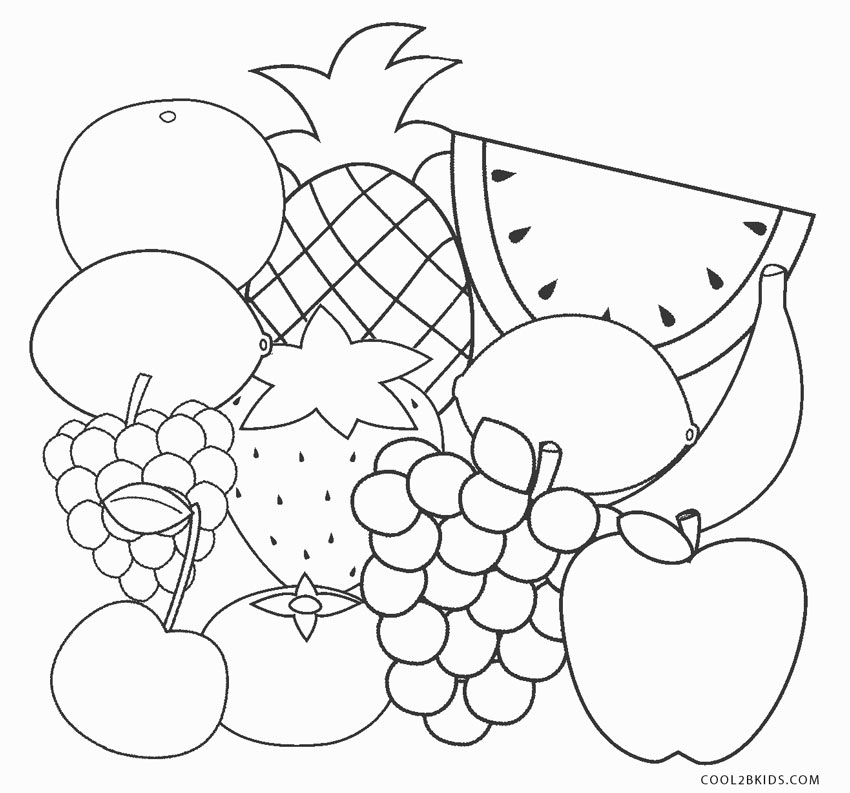 Fruit Coloring Sheets Pdf Fruit Coloring Sheets Pdf