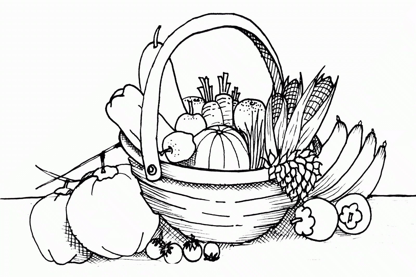 Fruits And Vegetables Coloring Pages For Kids Printable Coloring Home Fruits And Vegetables Coloring Pages For Kids Printable Coloring Home