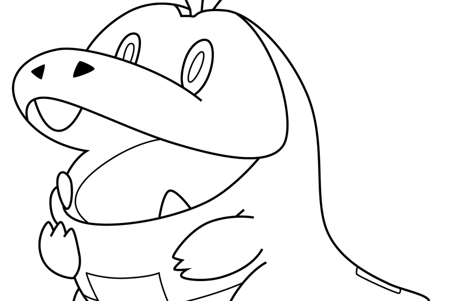 Fuecoco Pokemon Coloring Page For Kids Free Pokemon Printable