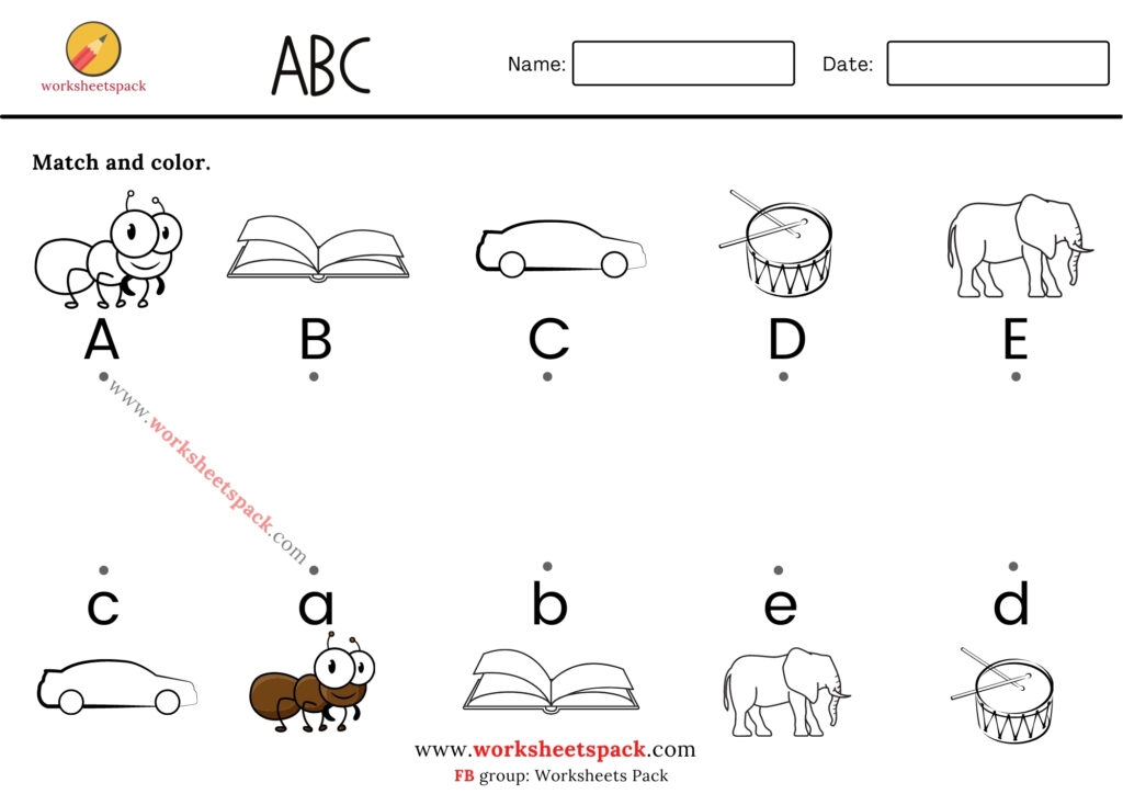 Fun And Educational Letter Matching Worksheets For Kids Engaging Fun And Educational Letter Matching Worksheets For Kids Engaging