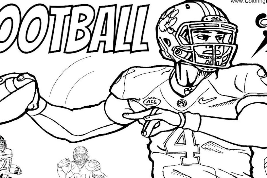 Fun And Exciting Football Coloring Pages