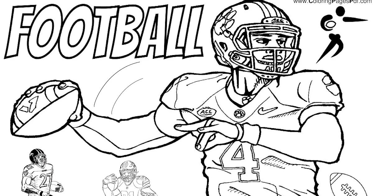 Fun And Exciting Football Coloring Pages Fun And Exciting Football Coloring Pages