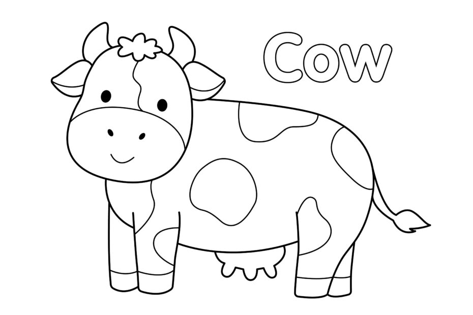Fun Farm Animal Coloring Page