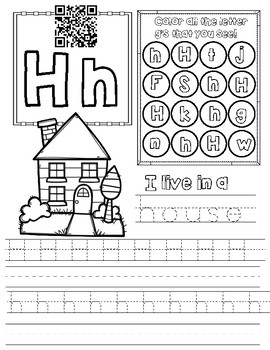 Fun Letter H Identification Activity And Test Sheets For Worksheets Fun Letter H Identification Activity And Test Sheets For Worksheets