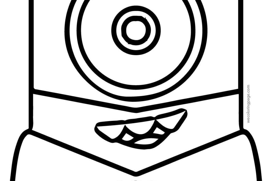 Funny Batman Minion Coloring Page Wecoloringpage Minions