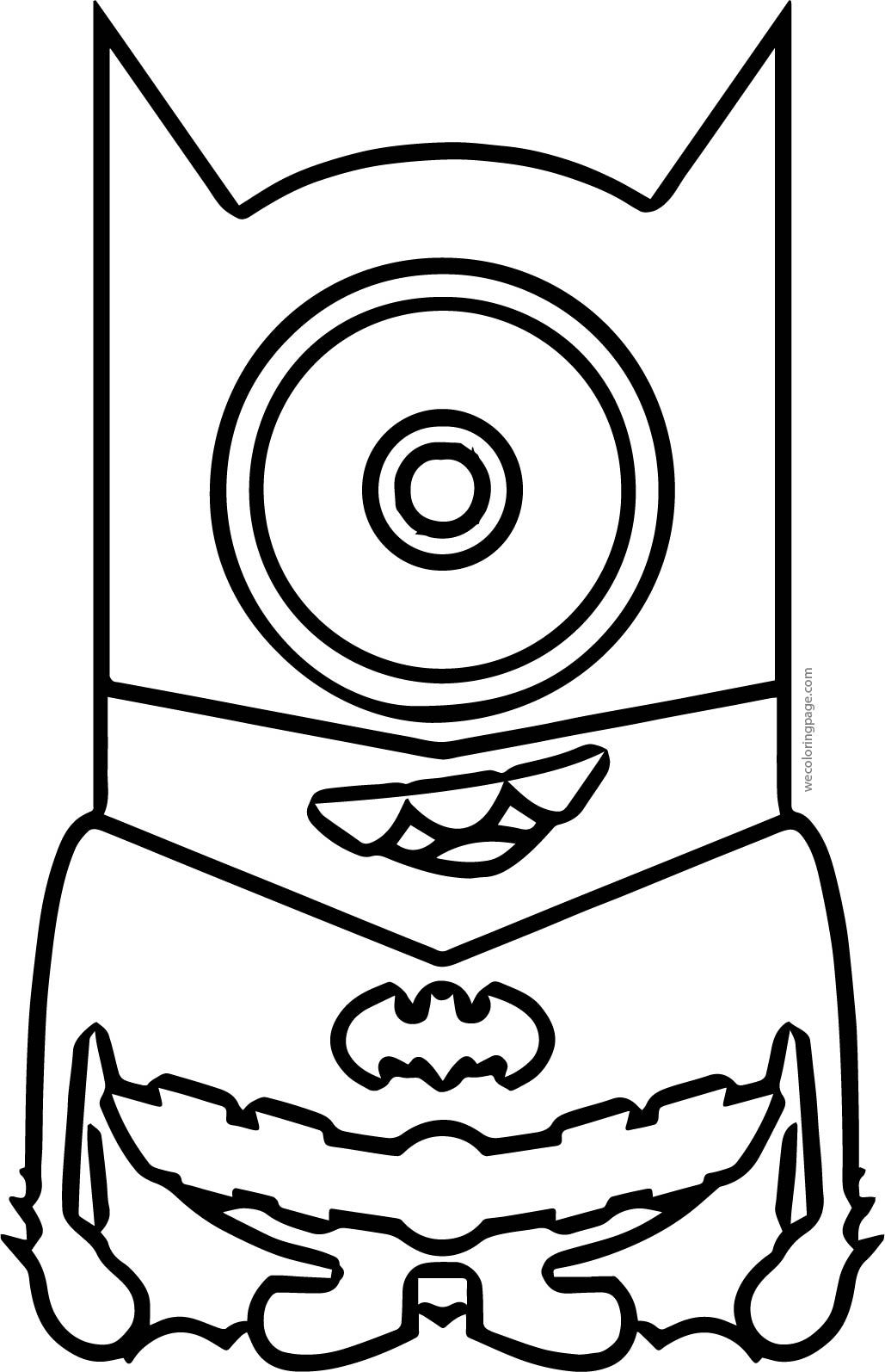 Funny Batman Minion Coloring Page Wecoloringpage Minions Funny Batman Minion Coloring Page Wecoloringpage Minions