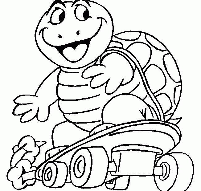 Funny Turtle Coloring Pages 2011