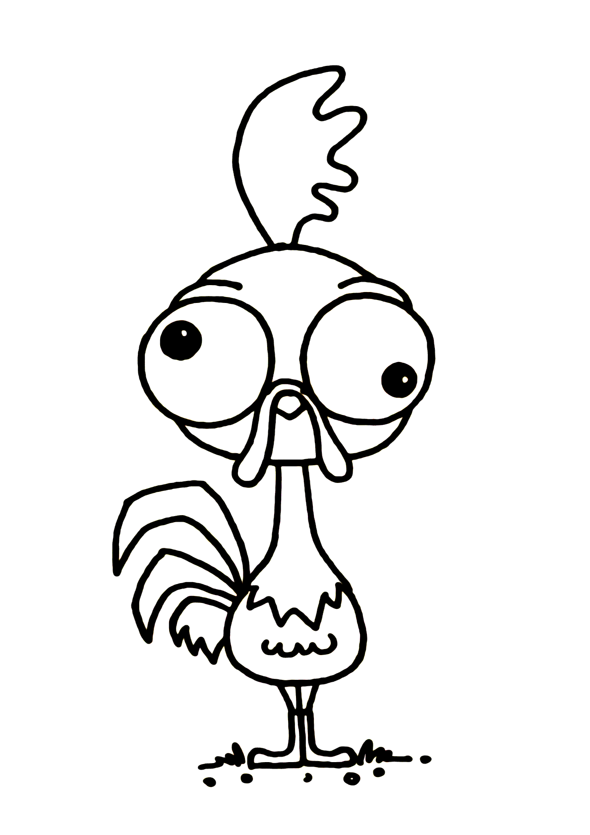Galo Da Moana Para Colorir Imprimir Desenhos Galo Da Moana Para Colorir Imprimir Desenhos
