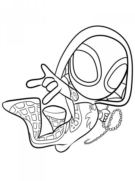 Ghost Spider Coloring Pages Ghost Spider Coloring Pages