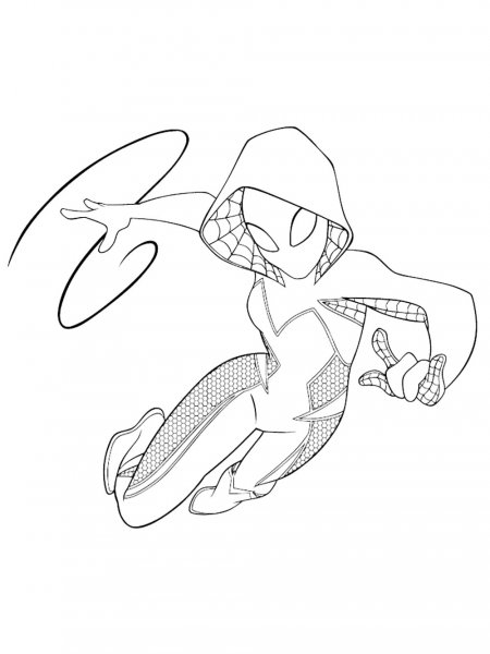 Ghost Spider Coloring Pages Ghost Spider Coloring Pages