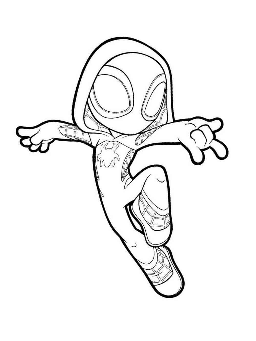 Ghost Spider Coloring Pages Ghost Spider Coloring Pages