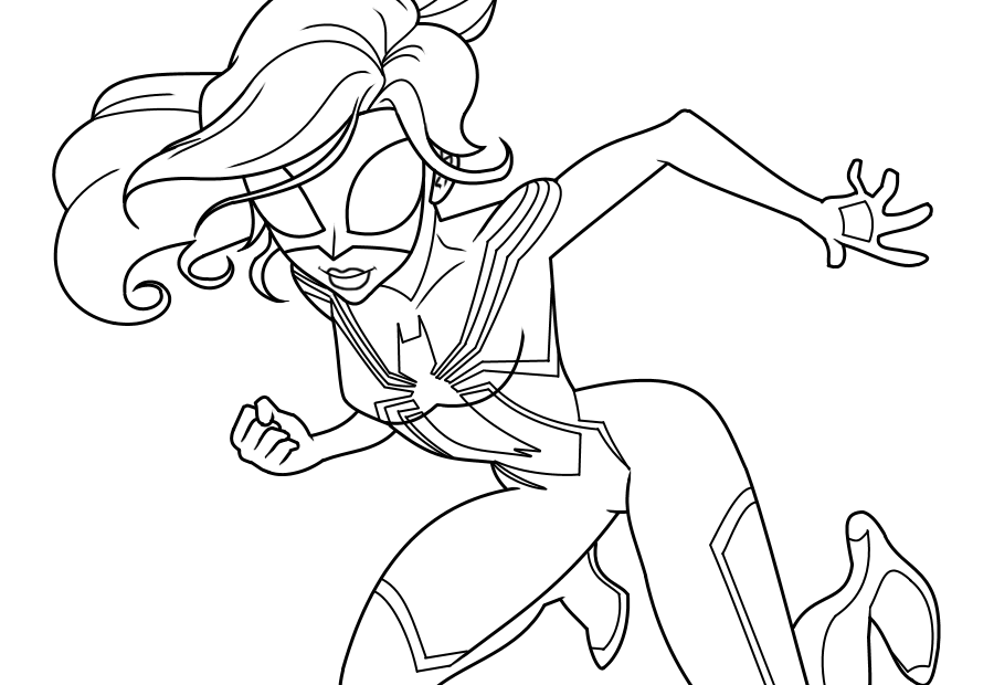 Ghost Spider Coloring Pages Coloring Home