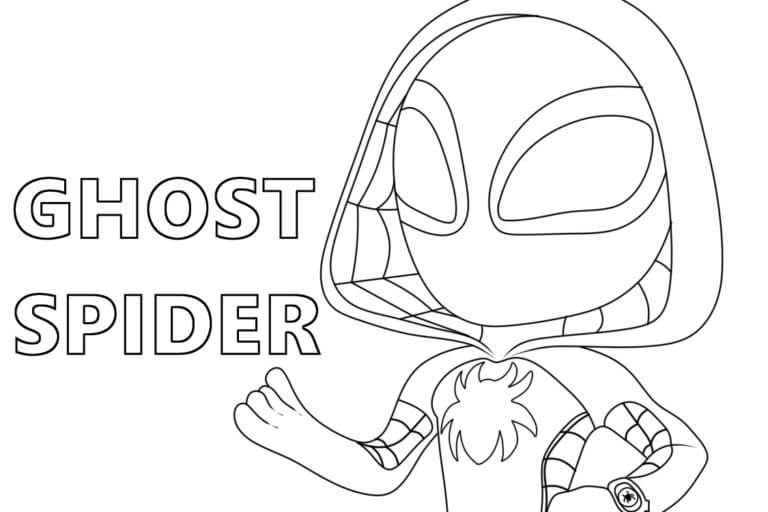 Ghost Spider Coloring Pages ColoringLib Ghost Spider Coloring Pages ColoringLib