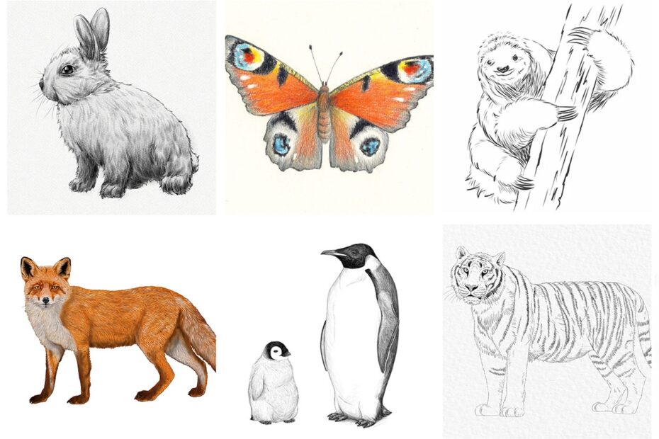 Go Wild With Our Easy Animals To Draw Gathered