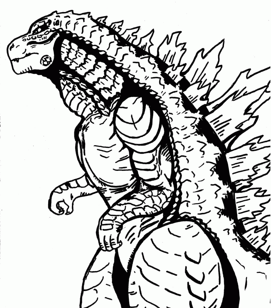 Godzilla 2014 Coloring Page Coloring Home Godzilla 2014 Coloring Page Coloring Home