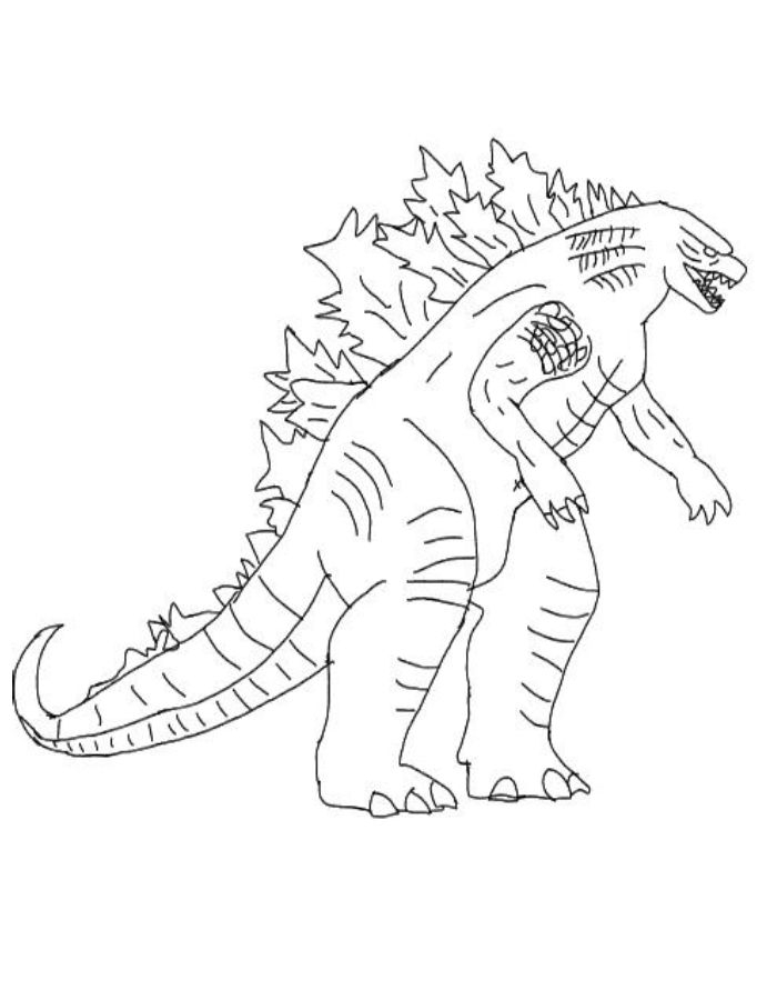 Godzilla Coloring Pages Godzilla Coloring Pages