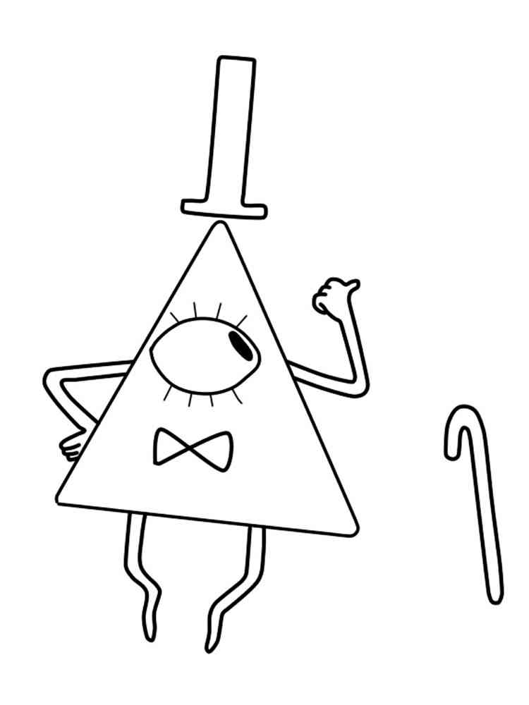 Gravity Falls Bill Cipher Coloring Pages Gravity Falls Bill Cipher Coloring Pages
