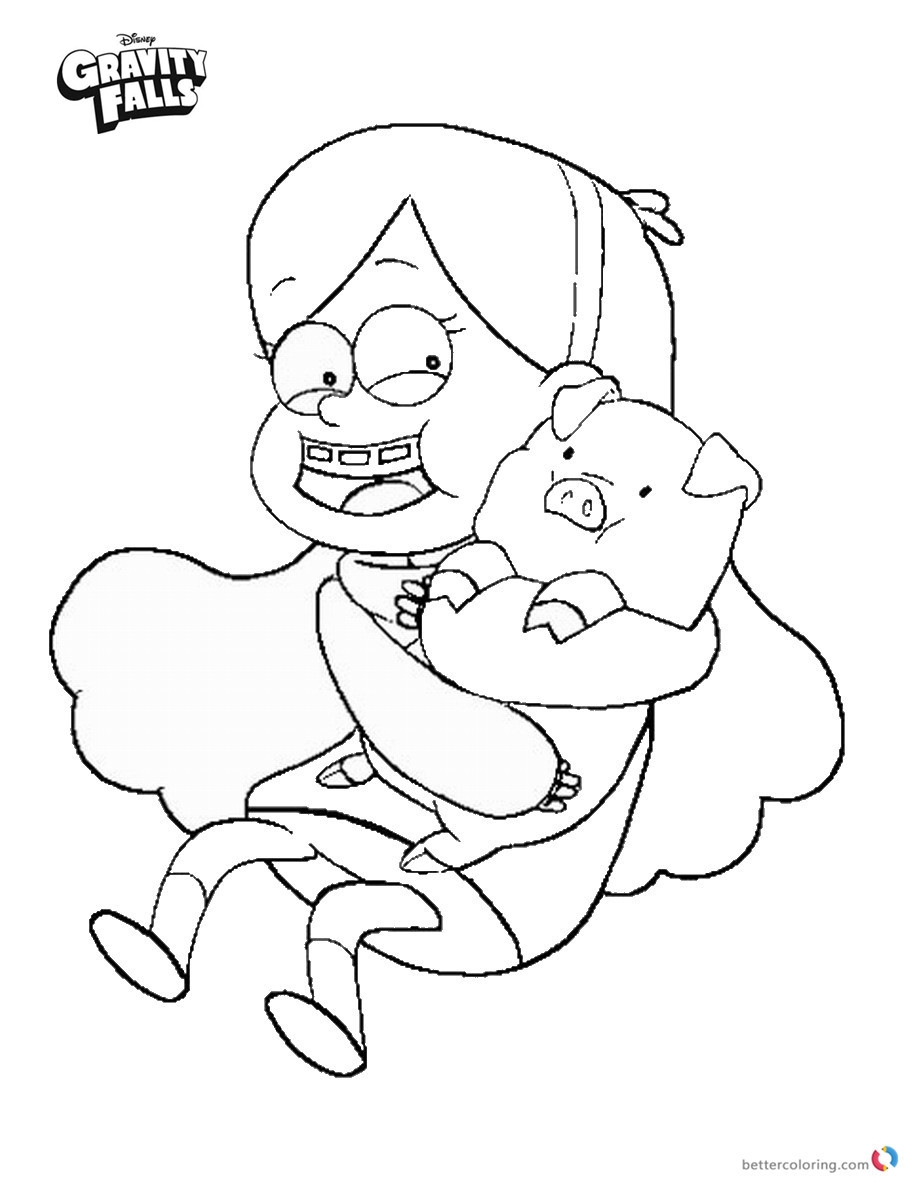 Gravity Falls Coloring Pages Mabel And Waddles Free Printable Gravity Falls Coloring Pages Mabel And Waddles Free Printable