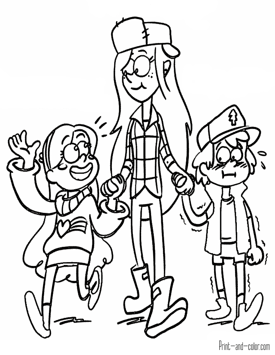 Gravity Falls Coloring Pages Print And Color Gravity Falls Coloring Pages Print And Color