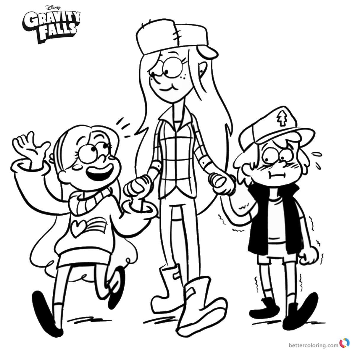 Gravity Falls Coloring Pages Wendy Mabel And Dipper Free Printable Gravity Falls Coloring Pages Wendy Mabel And Dipper Free Printable