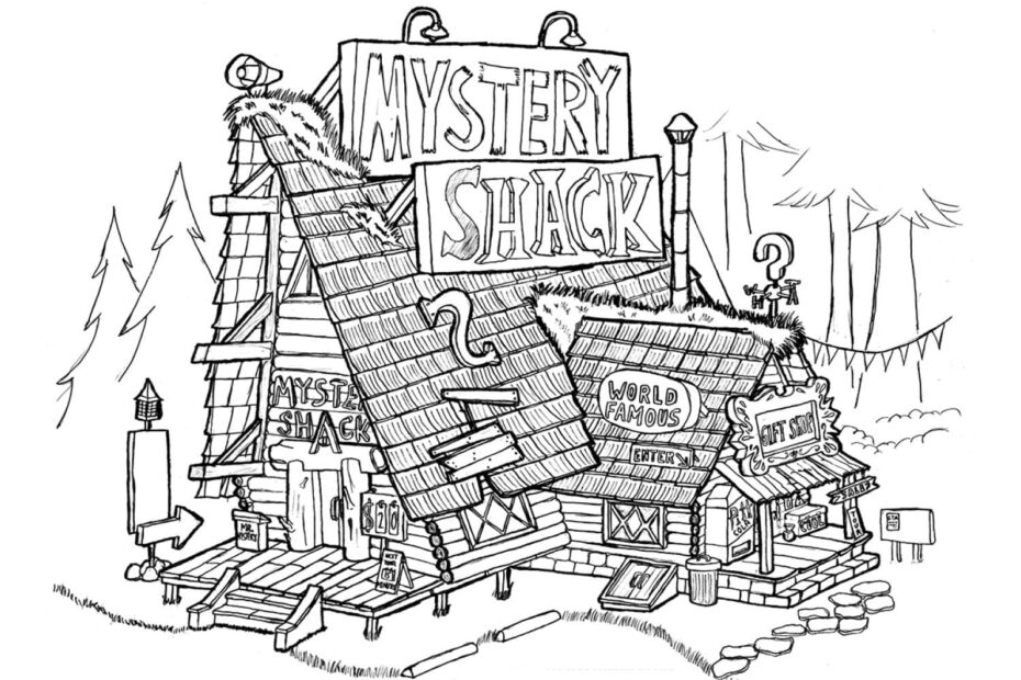 Gravity Falls Mystery Shack Coloring Page Download Print Or Color
