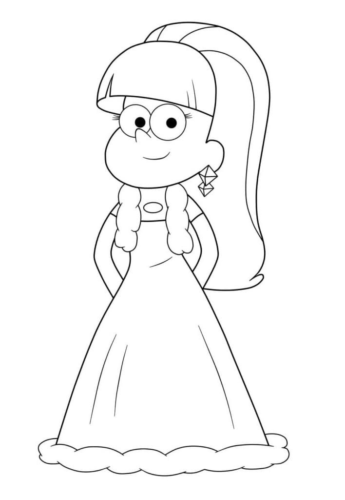 Gravity Falls Pacifica Coloring Page Download Print Or Color Online Gravity Falls Pacifica Coloring Page Download Print Or Color Online