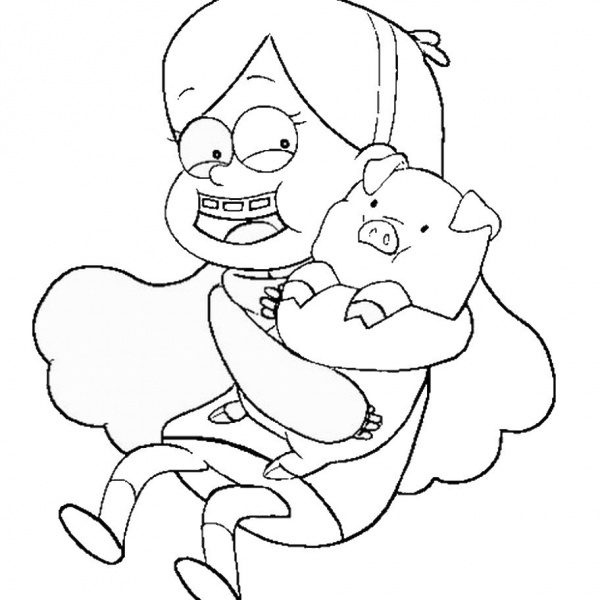 Gravity Falls Pig Coloring Pages Gravity Falls Pig Coloring Pages