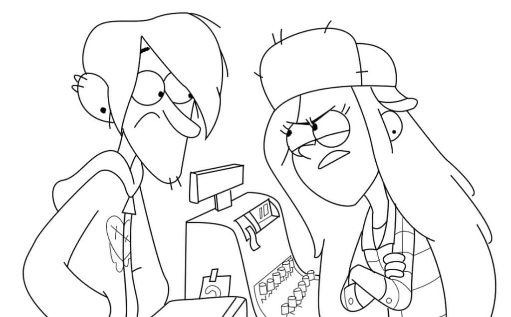 Gravity Falls Robbie And Wendy Coloring Page Download Print Or Color Gravity Falls Robbie And Wendy Coloring Page Download Print Or Color