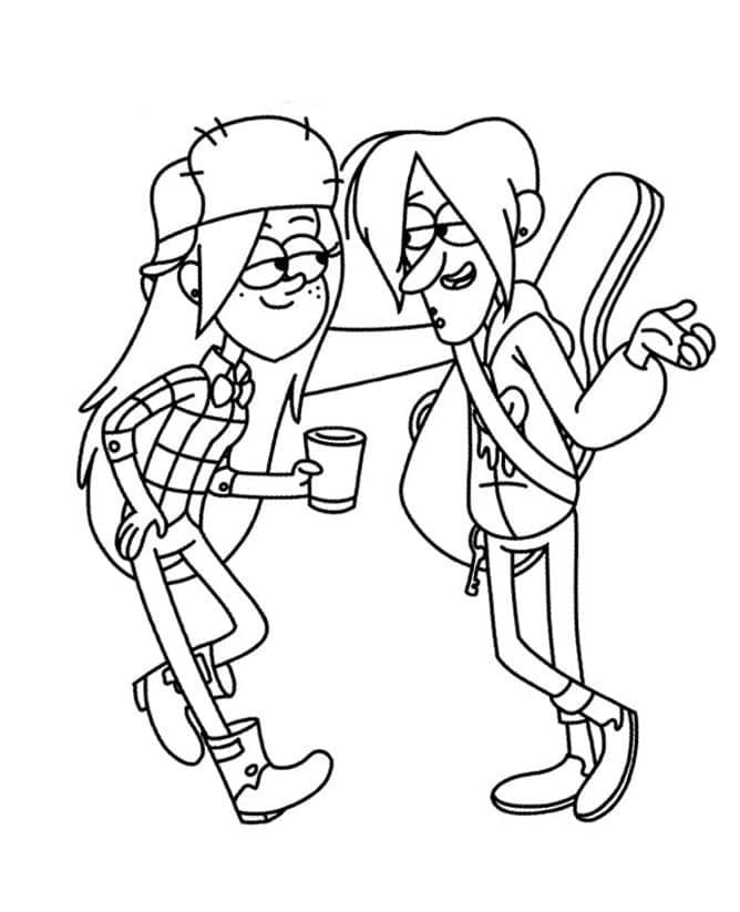 Gravity Falls Wendy And Robbie Coloring Page Download Print Or Color Gravity Falls Wendy And Robbie Coloring Page Download Print Or Color