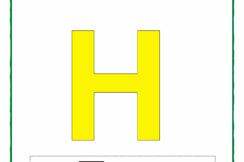 H For House Capital H Uppercase Letter H Worksheet Cu Letter H