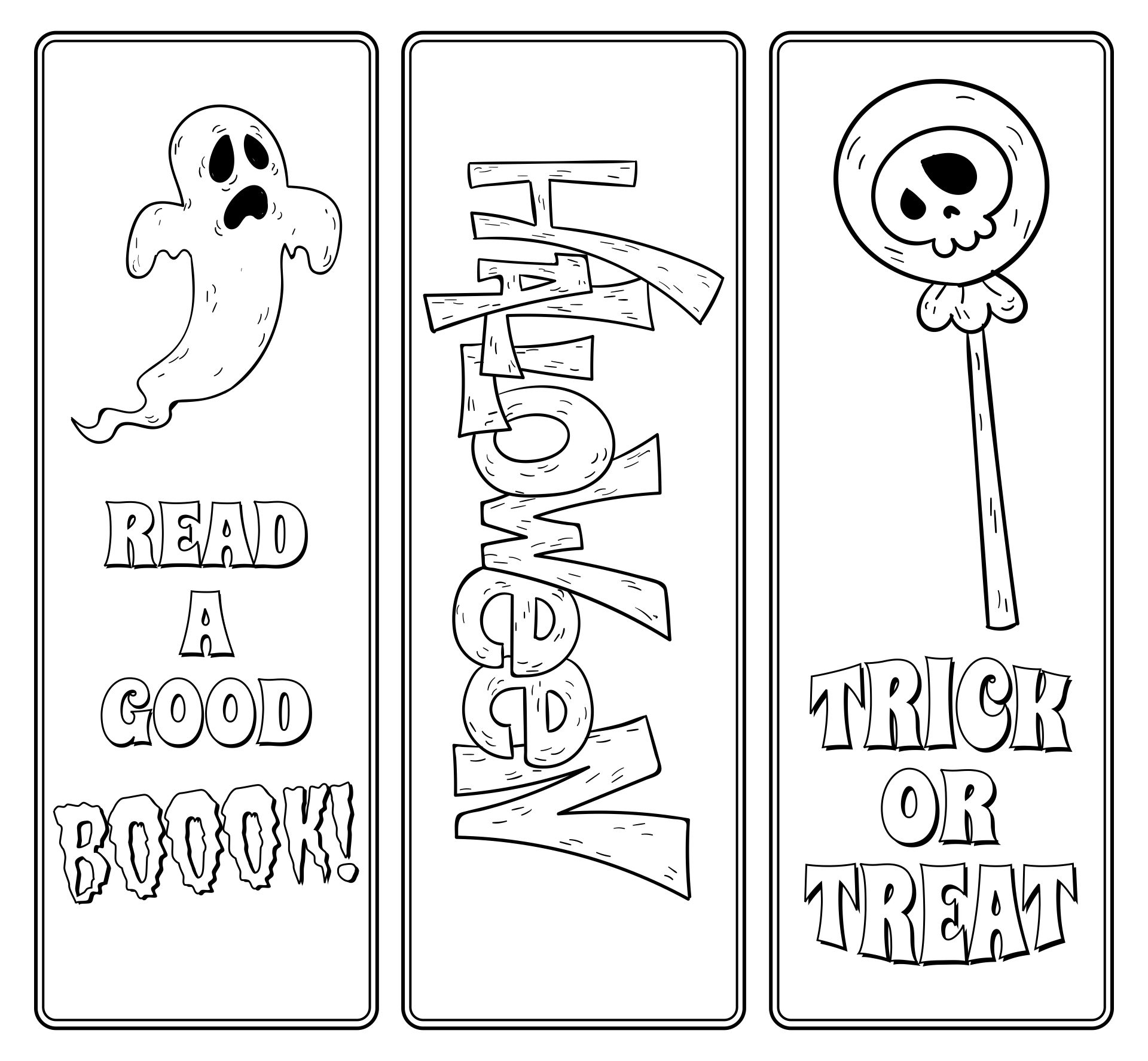Halloween Bookmark Coloring Pages 15 Free PDF Printables Printablee