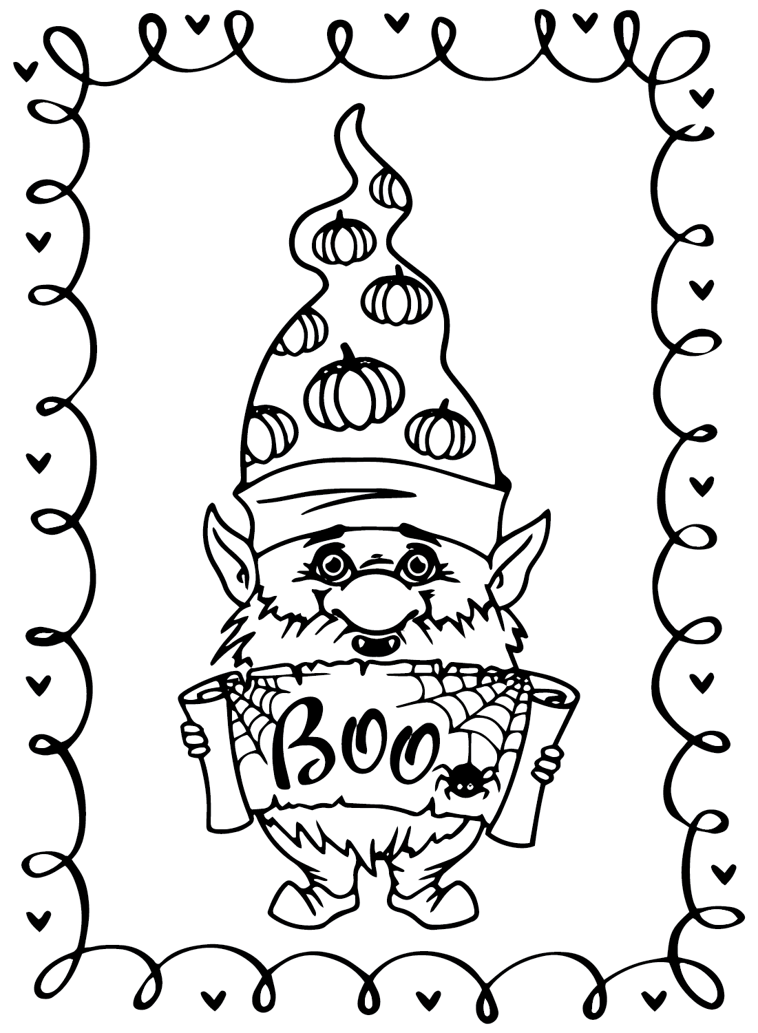 Halloween Cards Coloring Sheet Free Printable Coloring Pages