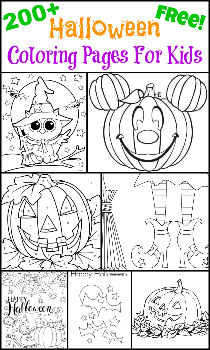 Halloween Color Sheets Free Printable Halloween Color Sheets Free Printable
