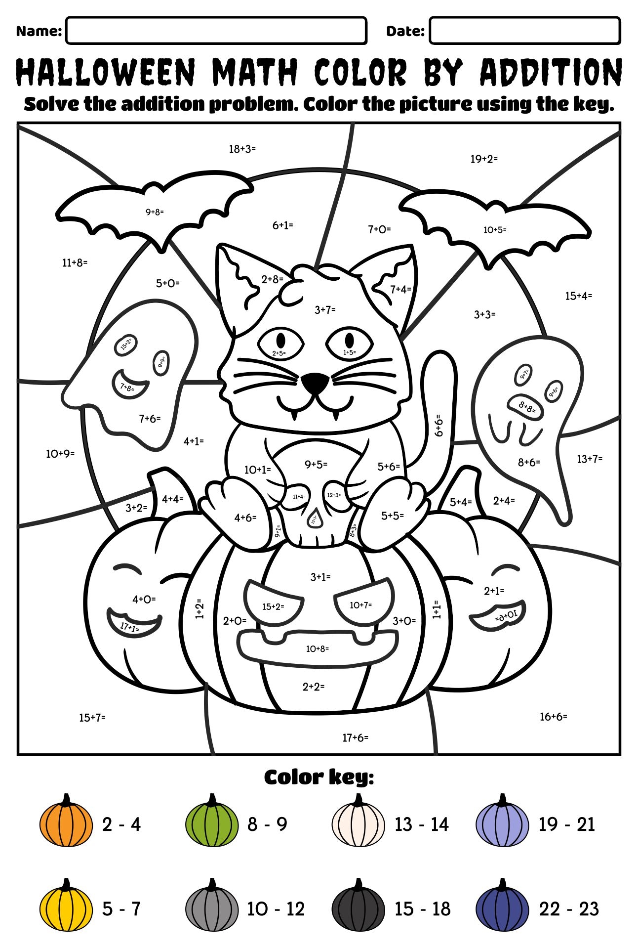 Halloween Coloring Pages Multiplication Practice Halloween Coloring Pages Multiplication Practice