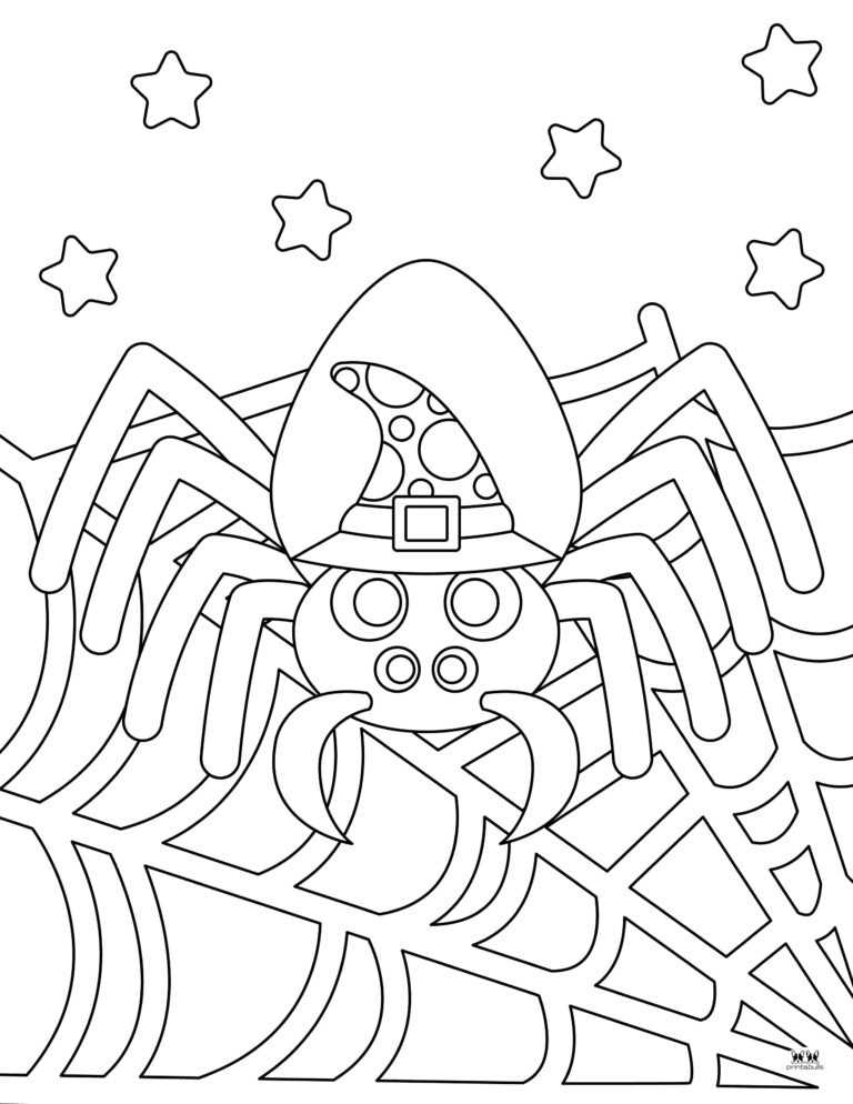 Halloween Spider Coloring Pages 25 FREE Pages Printabulls Halloween Spider Coloring Pages 25 FREE Pages Printabulls