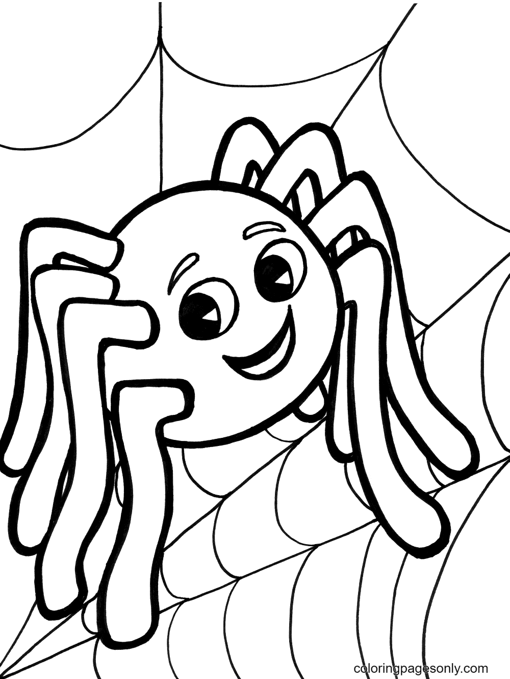 Halloween Spider Coloring Sheets Halloween Spider Coloring Sheets