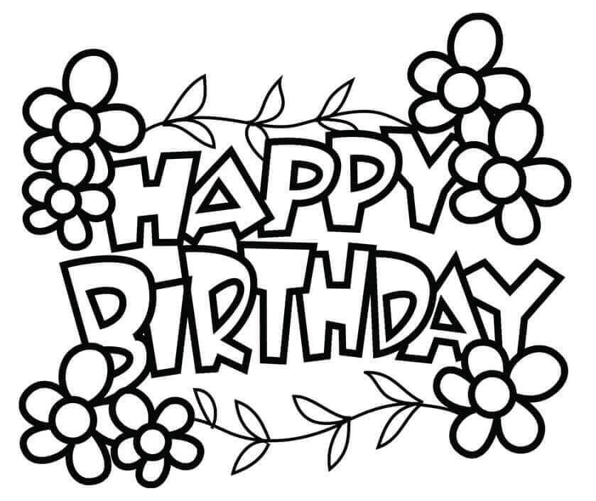 Happy Birthday Coloring Pages Printable Coloring Pages FREE Happy Birthday Coloring Pages Printable Coloring Pages FREE