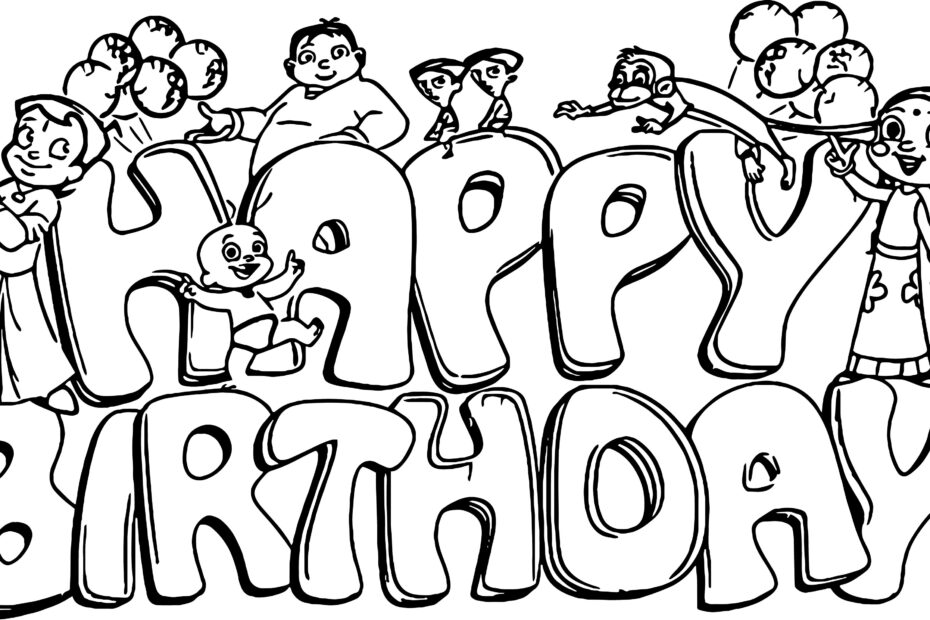 Happy Birthday Coloring Sheets Free Printable Printable Word Searches