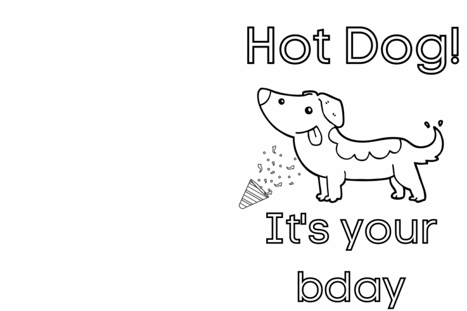 Happy Birthday Free Printable Birthday Cards To Color Printable Word