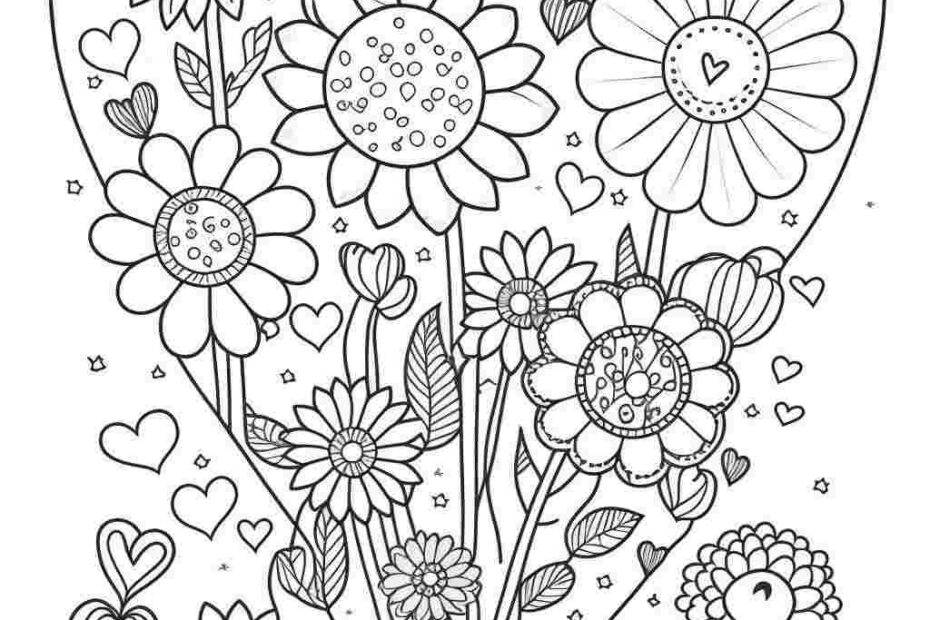 Hearts Coloring Pages ColoringFunHouse
