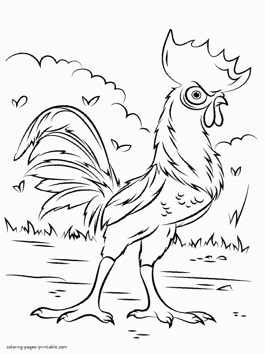 Hei Hei Rooster Coloring Page COLORING PAGES PRINTABLE COM Hei Hei Rooster Coloring Page COLORING PAGES PRINTABLE COM