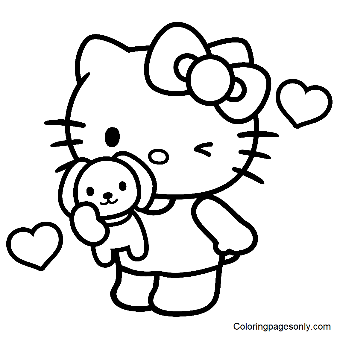 Hello Kitty Coloring Book Coloring Page Free Printable Coloring Pages Hello Kitty Coloring Book Coloring Page Free Printable Coloring Pages
