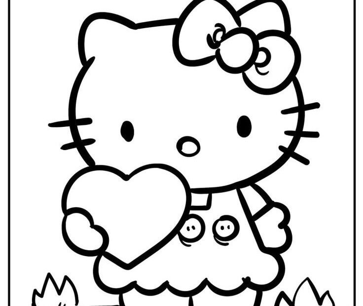 Hello Kitty Coloring Pages